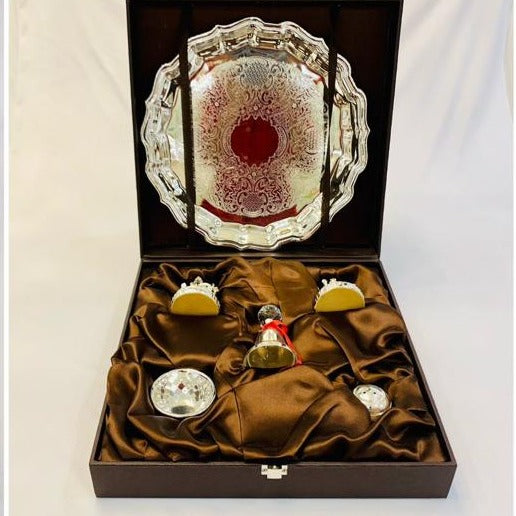 Square Box with Pooja Thali Set