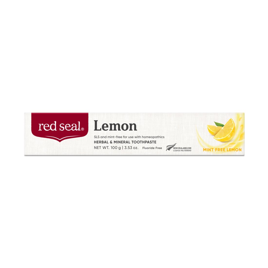 Red Seal Natural Toothpaste Lemon SLS Free 100g