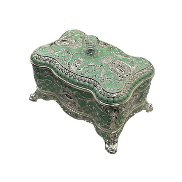Royal Rococo Velvet-Lined Trinket Box