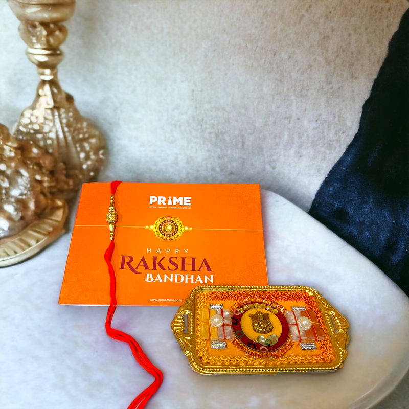 "Ganesh Blessings Thali" Rakhi