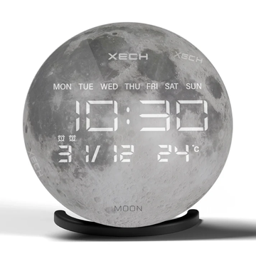 Xech Solaris X Moon Desktop Clock Speaker