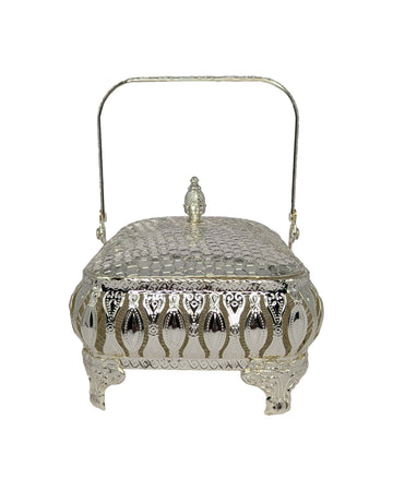 Silver Plated Designer Box with Handle