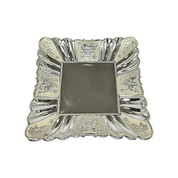 Elegant Square Silver Platter