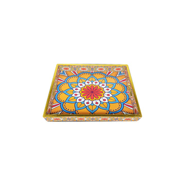 Sunburst Mandala Designer Tray