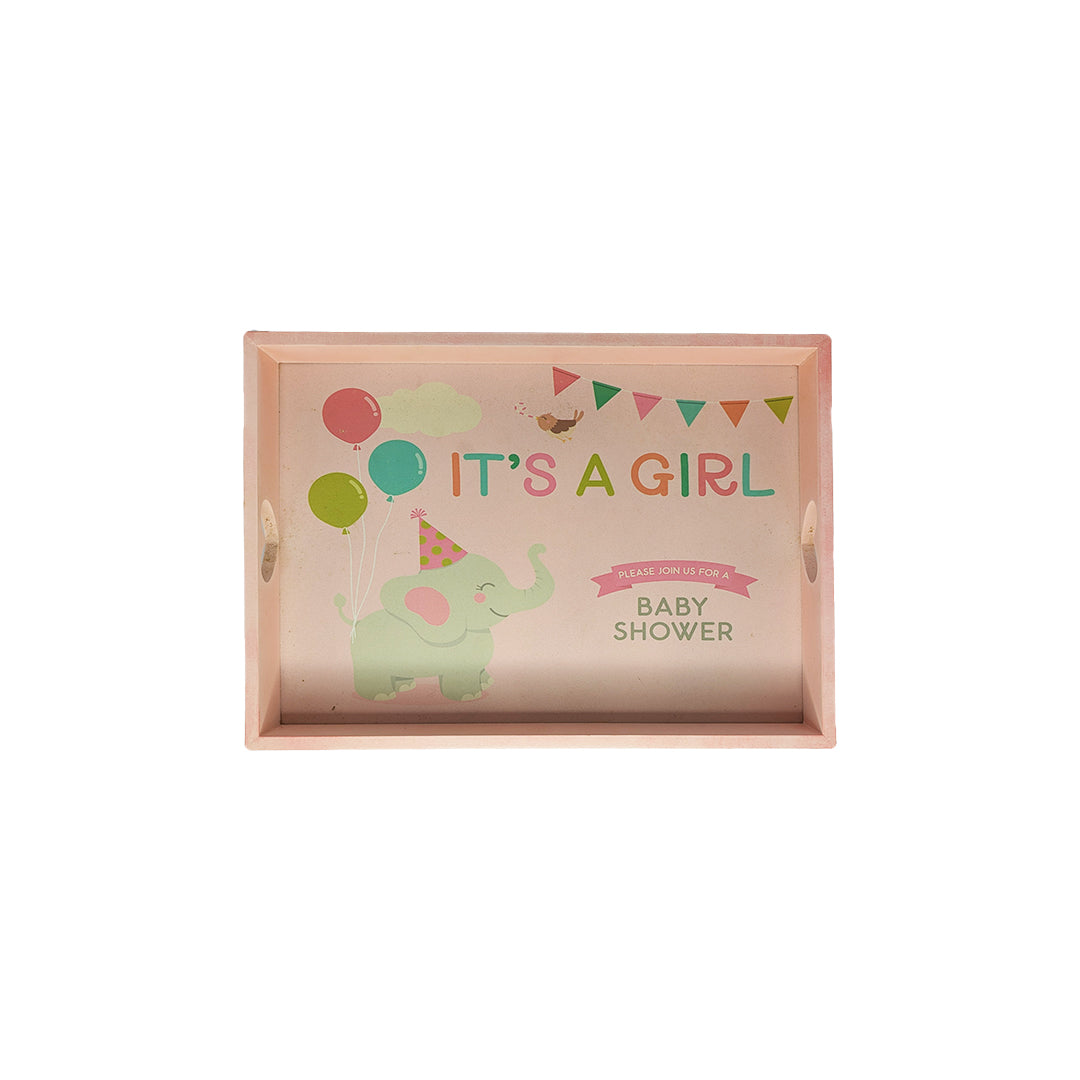 Pink Baby Shower Tray