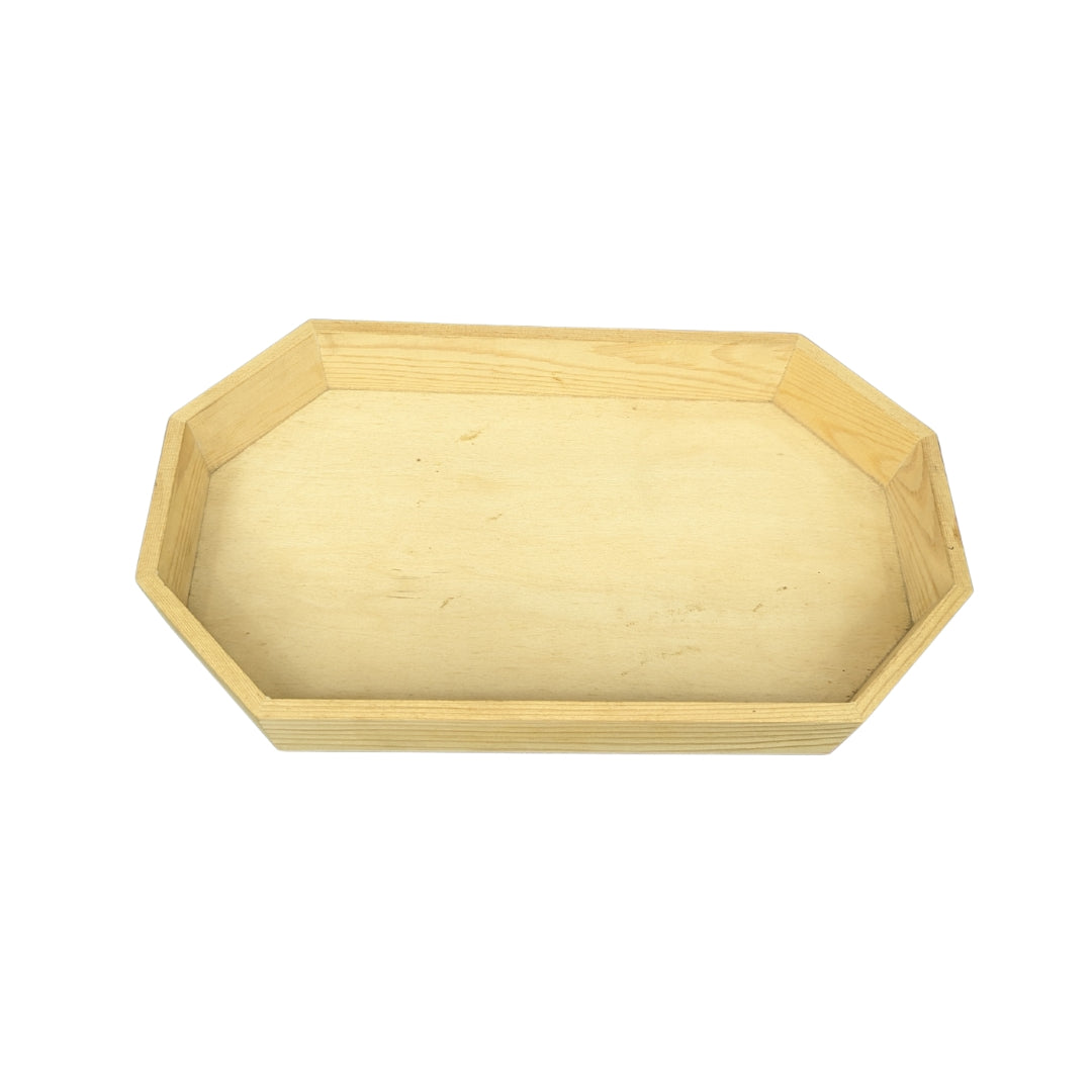 Octagonal Wooden Serving Tray