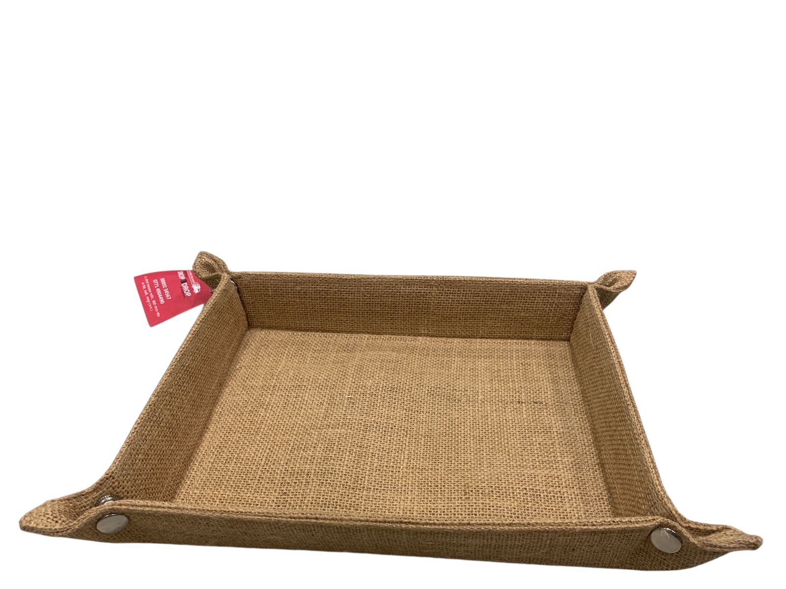Rustic Jute Storage Tray