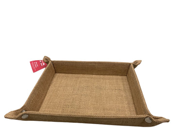 Rustic Jute Storage Tray