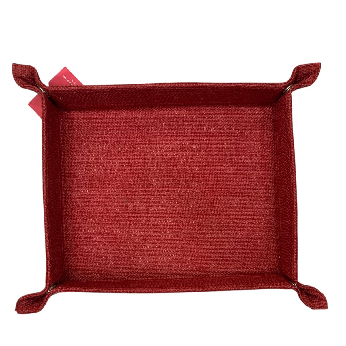 Red Multipurpose Fabric Organizer Tray