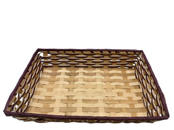 Handwoven Square Bamboo Storage Basket – Eco-Friendly Organizer & Serving Tray