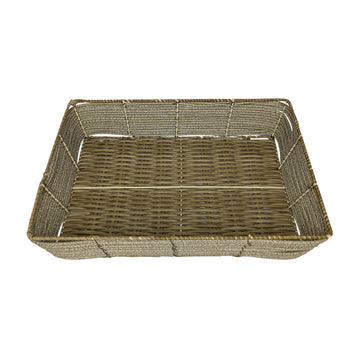 Rectangle Woven Storage & Serving Tray – Natural Cane Finish