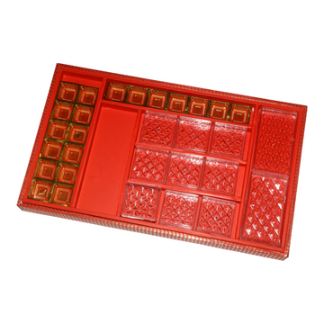 Regal Red Hamper Tray – 19 Cavities & 11 Dibbi Set