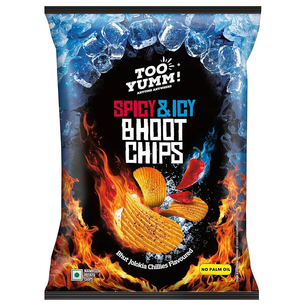 Too Yumm Chips Spicy & Icy Bhoot 85g Pack