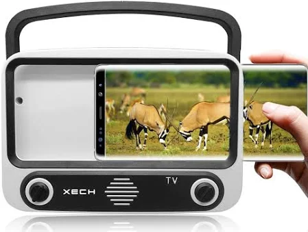 XECH TelliVibe Max Retro Speaker With Phone Holder