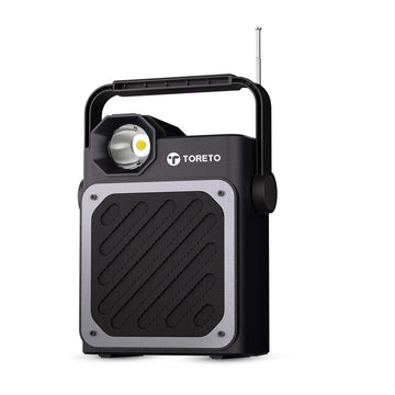Toreto Multifunctional Bluetooth Speaker with Torch & FM Radio