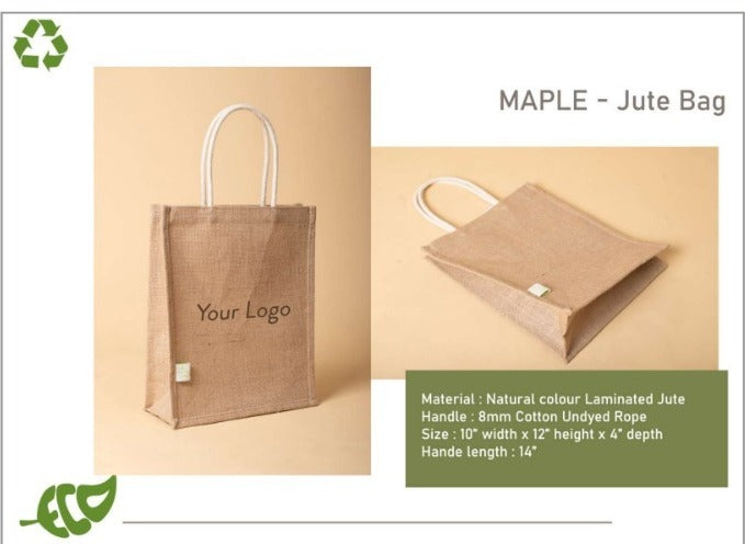 Oblique Maple Jute Bag: 1N