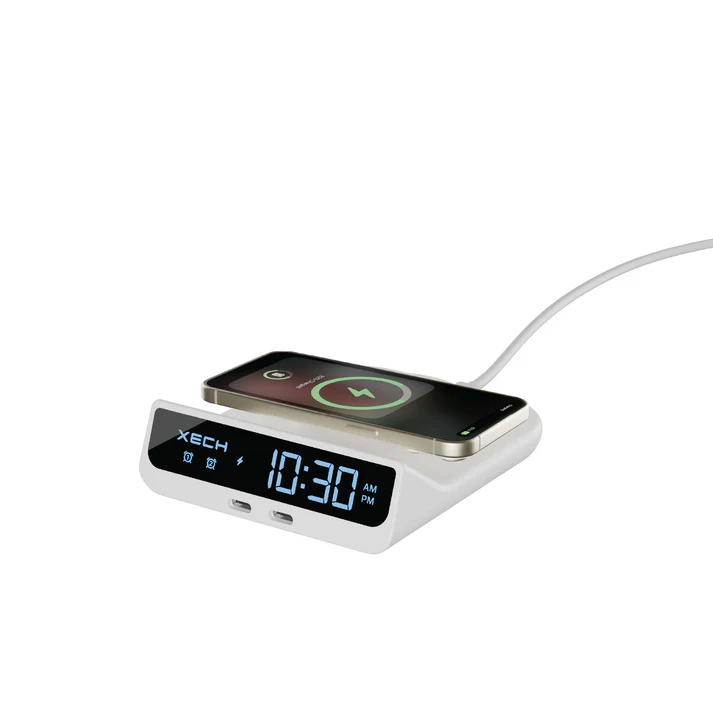 XECH Quest Neo Wireless Charging Digital Alarm Clock
