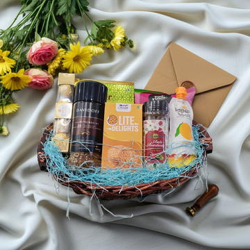 Premium Wooden Basket Wedding Return Gift Hamper – Gourmet & Luxury Edition