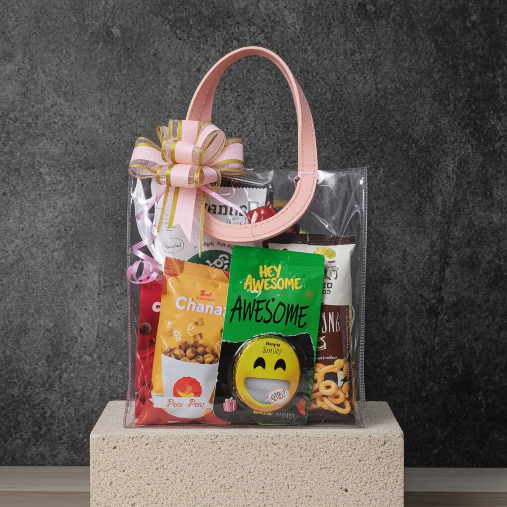 Premium Mini Wedding Return Gift Hamper – Transparent Bag Edition