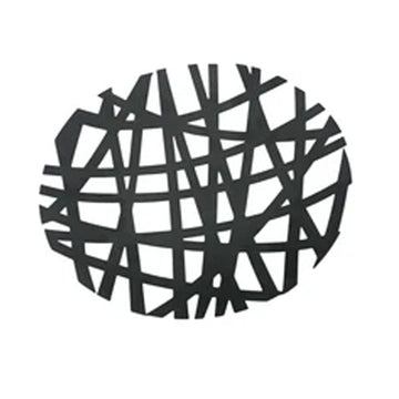 Modern Abstract Round Metal Basket