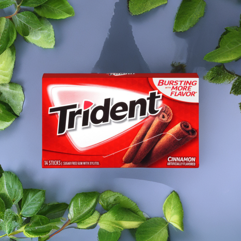 Trident Cinnamon Sugar Free Gum 14 Sticks