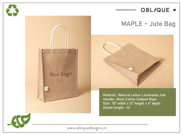 Oblique Maple Jute Bag: 1N