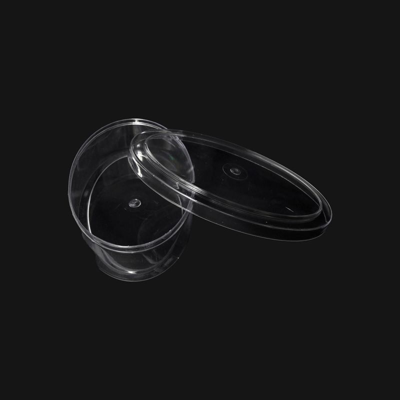 Oval Transparent Mini Crystal Box (12cmx7cmx5 cm): 1Nos
