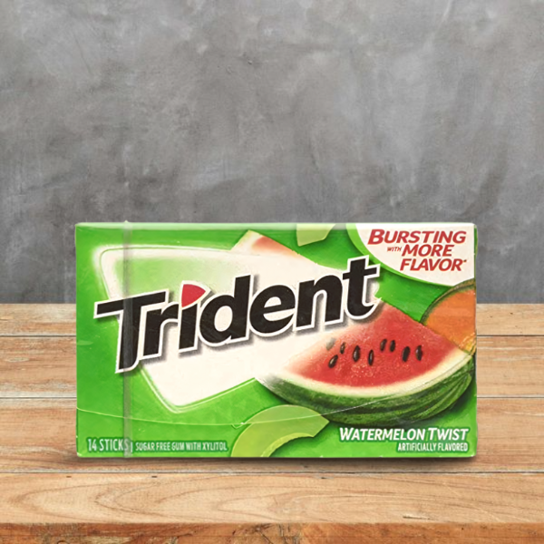 Trident Watermelon Twist Sugar Free Gum 14 Sticks