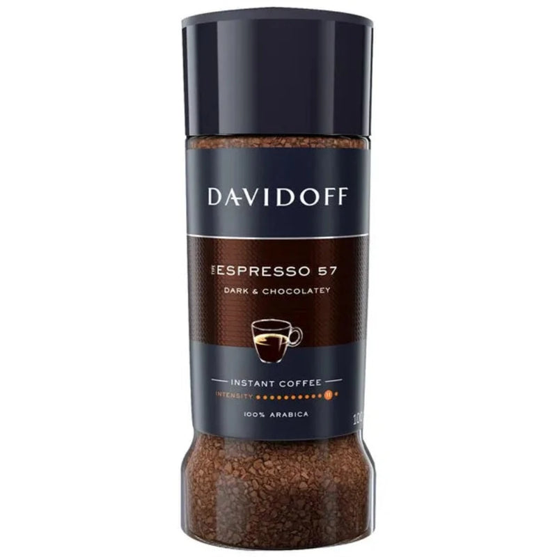 Davidoff Espresso 57 Dark Chocolate Intense Coffee 100g - Glass Bottle Mrp 650