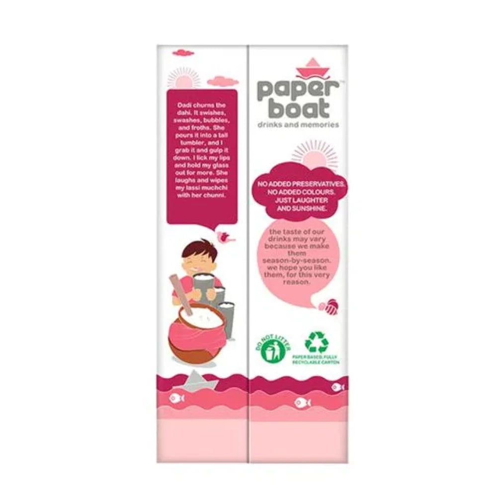 Paper Boat Rose Lassi 180ml - Carton