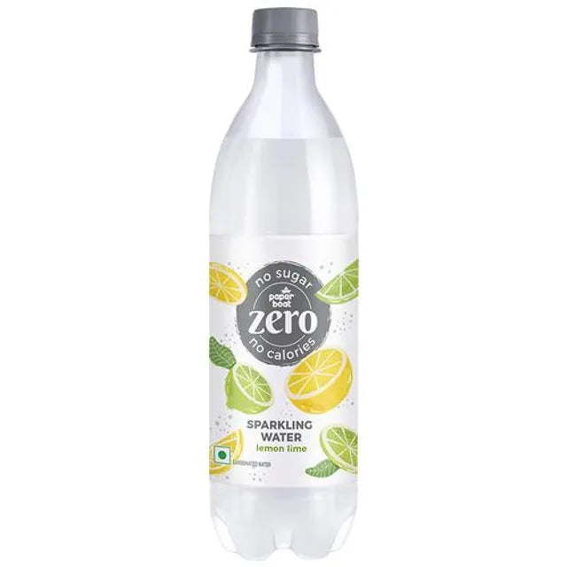 Paper Boat No Sugar No Calories Sparkling Water Lemon Lime 600ml