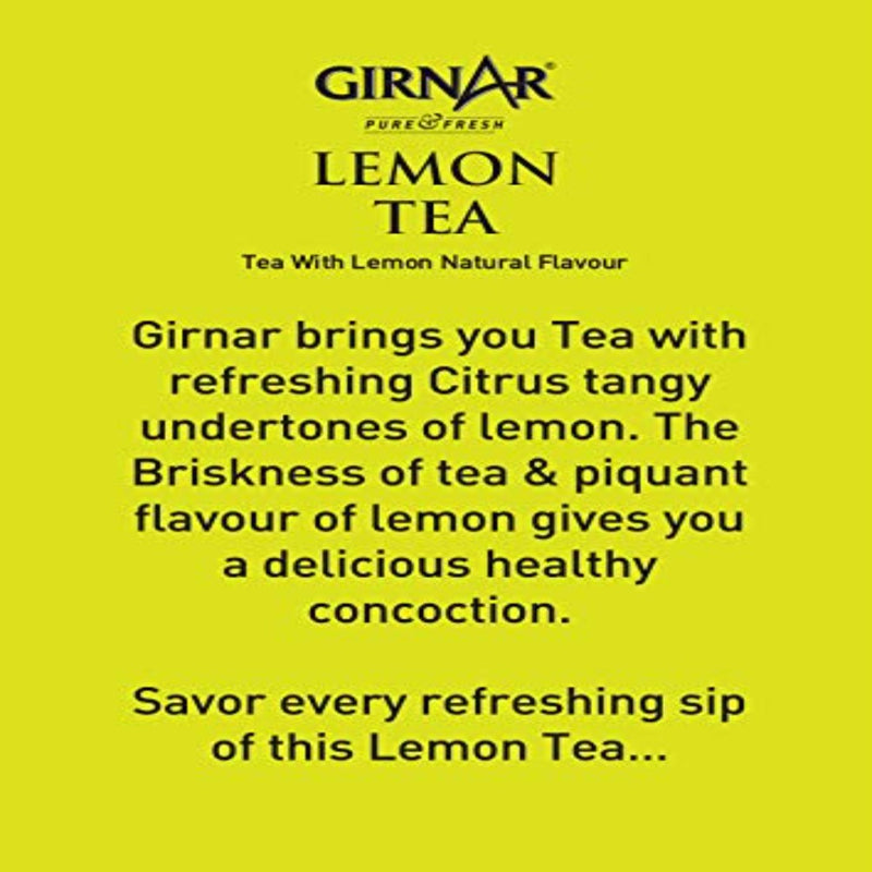 Girnar Lemon Tea 25 Tea Bags - Box