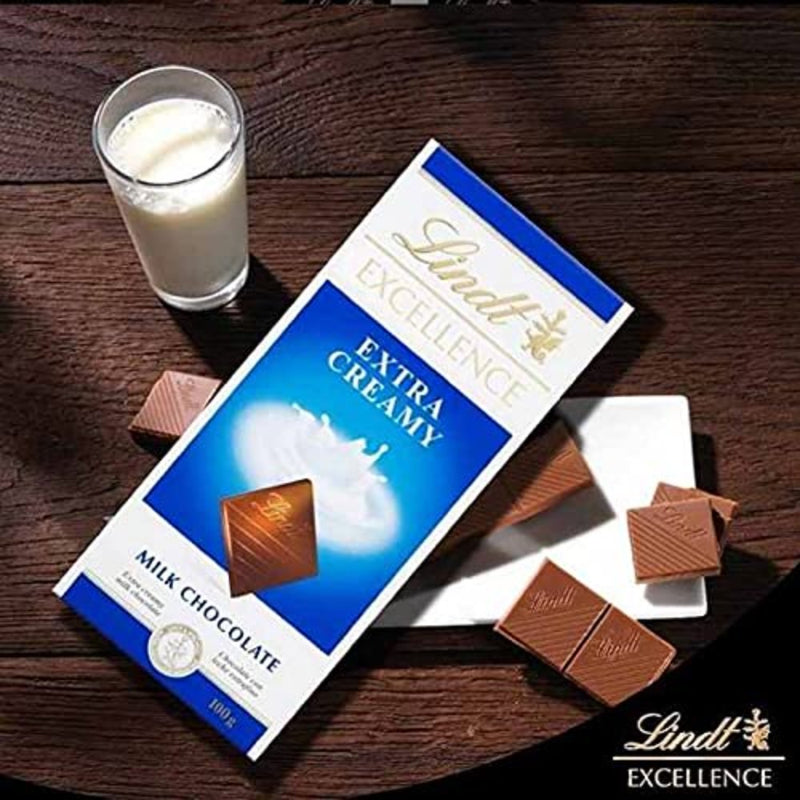 Lindt Excellence Extra Creamy Milk Chocolate 100g Mrp 400
