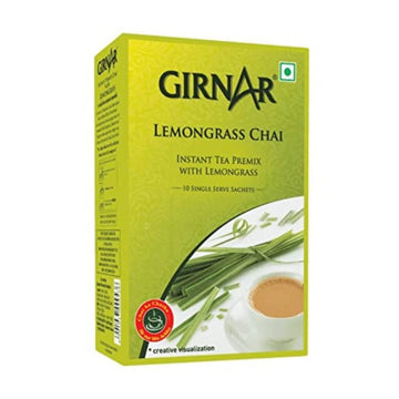 Girnar Instant Tea Premix Lemongrass Chai 10 Sachets - Box