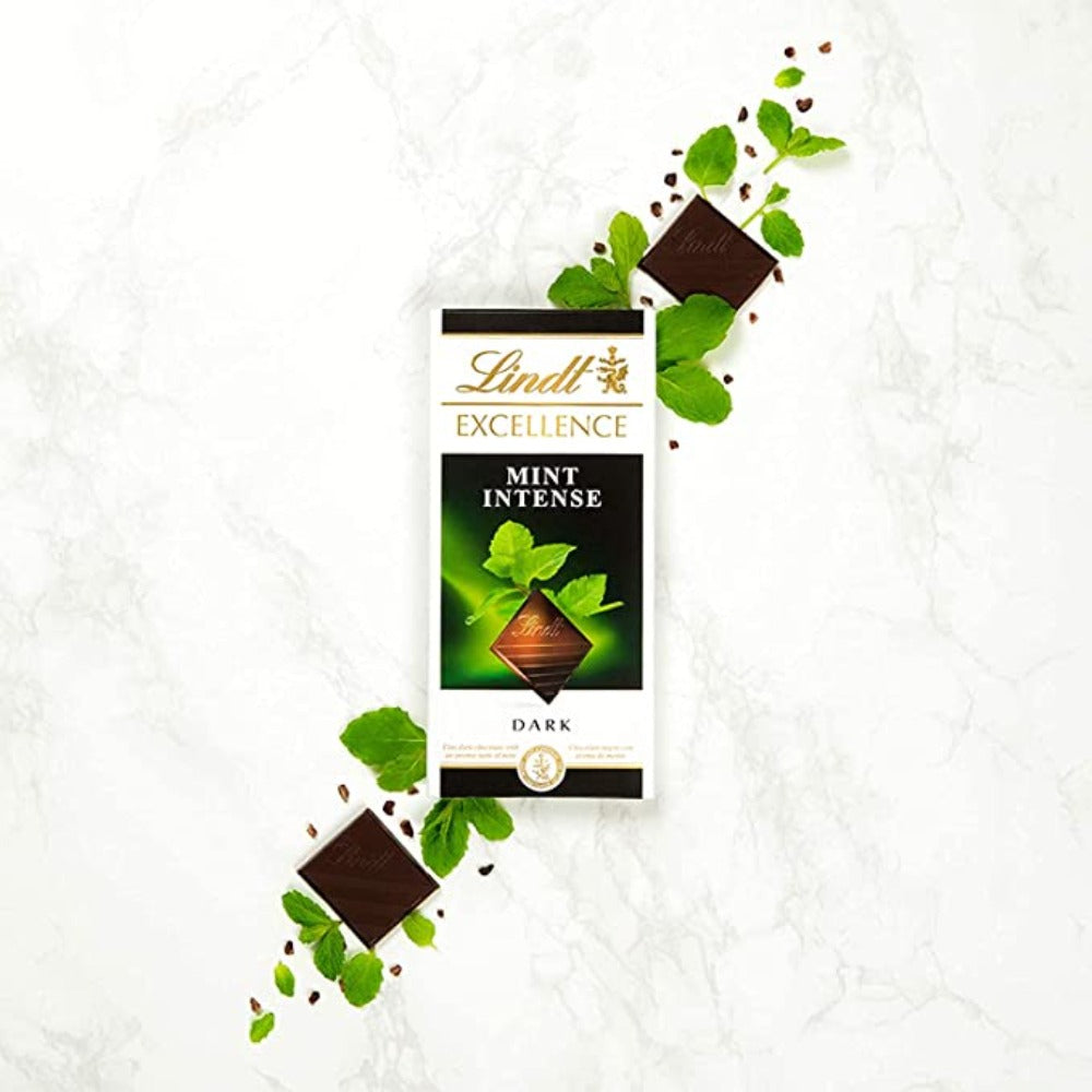 Lindt Excellence Mint Intense Dark Chocolate 100g Mrp 400