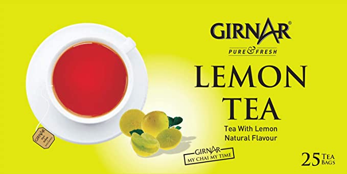 Girnar Lemon Tea 25 Tea Bags - Box
