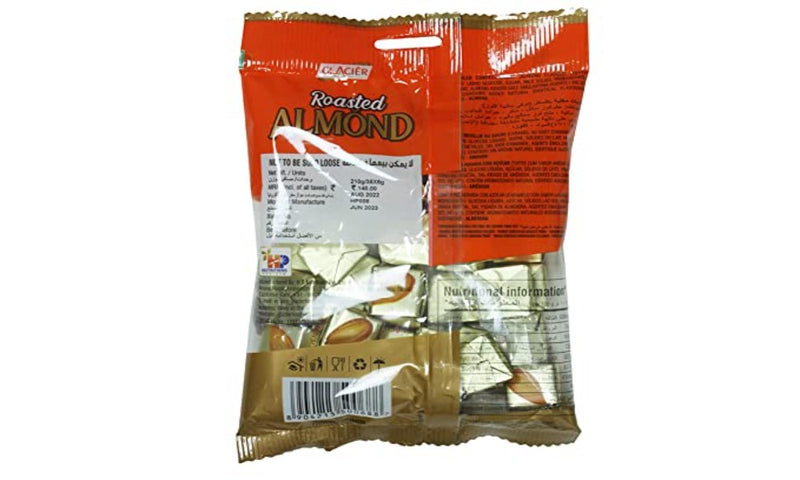 Glacier Roasted Almond Gourmet Toffee 210g - Pouch