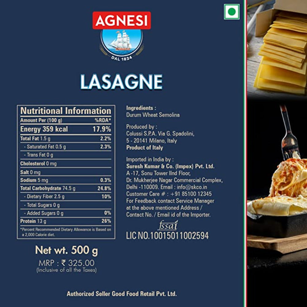 Agnesi Lasagne 500g