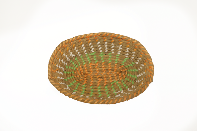 Oval-shaped Brown Jute Basket
