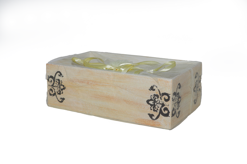 Rectangular Four Container Wooden Gift Box