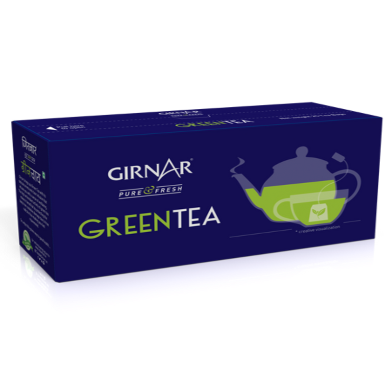 Girnar Green Tea Pure Fresh 25 Tea Bags - Box