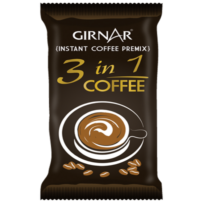 Girnar Instant Coffee Premix Coffee 3 In 1 10 Sachets - Box