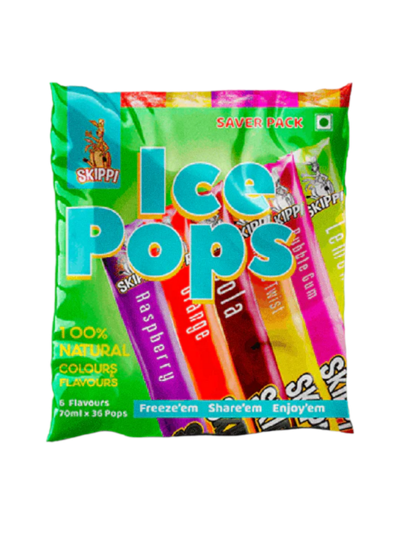 Skippi Ice Pops 70ml X 36 Pops bag