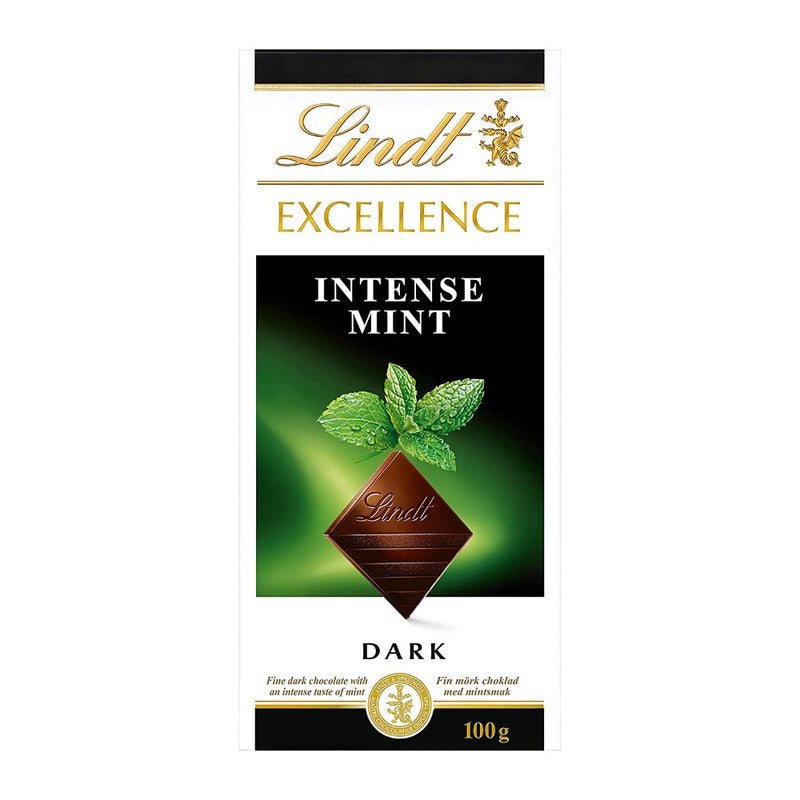 Lindt Excellence Mint Intense Dark Chocolate 100g Mrp 400