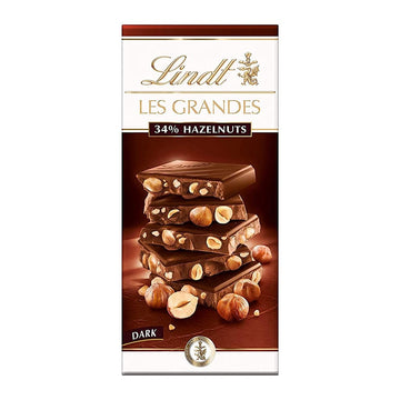Lindt Les Grandes Dark Chocolate 34% Hazelnut 150g