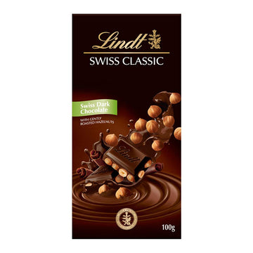 Lindt Swiss Classic With Gently Roasted Hazelnut 100g