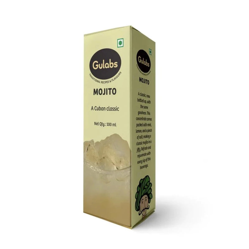 Gulabs Mojito Sharbat (Syrup) 100ml - Glass Bottle