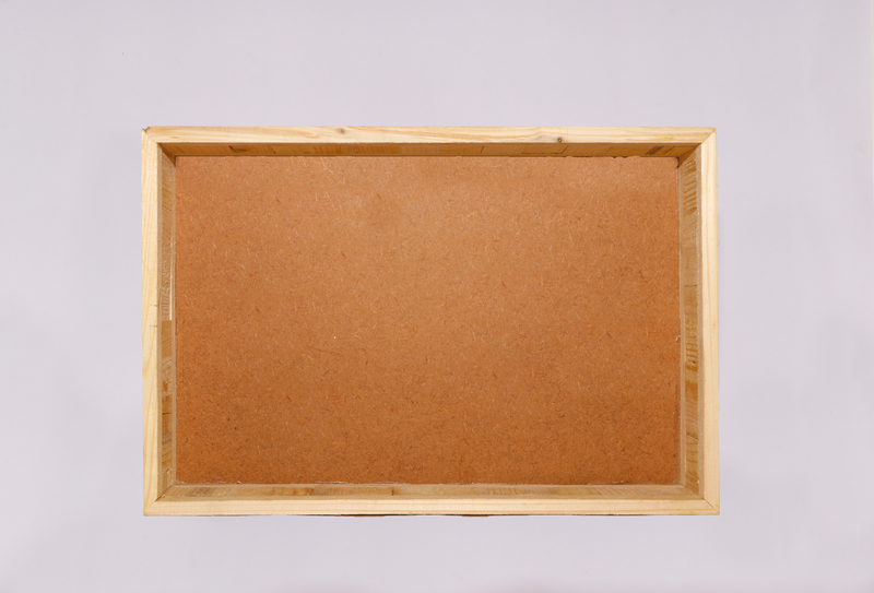 Rectangle Natural Wood Pine with MDF Base Tray